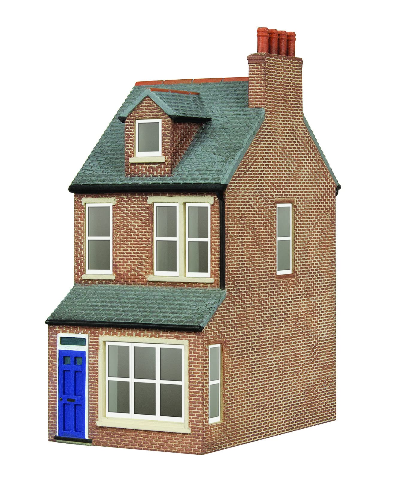 Hornby R7351 OO Gauge Victorian End of Terrace House (Right) - Model Railway Accessories, Miniature Diorama Scenery for Hornby Train Sets - Lifelike Building Models - Scale 1:76