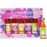 Thoughtfully Cocktails, Bubbly Toppers Gift Set, Add a Splash of Flavor to Champagne or Prosecco with Peach Bellini, Mandarin