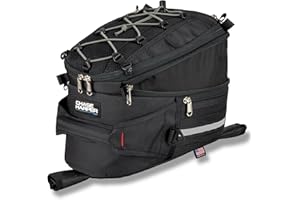Chase Harper USA 650X Strap Mount Tank Bag - Water-Resistant, Tear-Resistant, Industrial Grade Ballistic Nylon with Anti-Scratch Rubberized Bottom, Adjustable Strap Mounting - Expandable Design