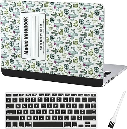 Amazon Com Macbook Pro 13 Inch Case Cover A1502 A1425 Plastic Laptop Hard Shell Cover Sleeve Matte Rubberized 12 13 14 15 Release With Silicone Keyboad Cover And Dust Brush Cactus Notebook
