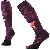 Smartwool Women's Ski Full Cushion Alpine Auroras Over the Calf Socks