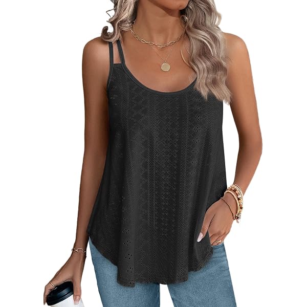 SweatyRocks Women's Leopard Print Lace Camisole – V-Neck Spaghetti Strap Sleeveless Top - View #10