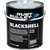 BlackShell - Stop Rust, Corrosion Preventive Coating - Gloss Black, 1Gal | 1 Gallon, Gloss Black, Protective Top Coat, UV Resistant, Durable Finish for Metal Surfaces, Long-Lasting Metal Protection