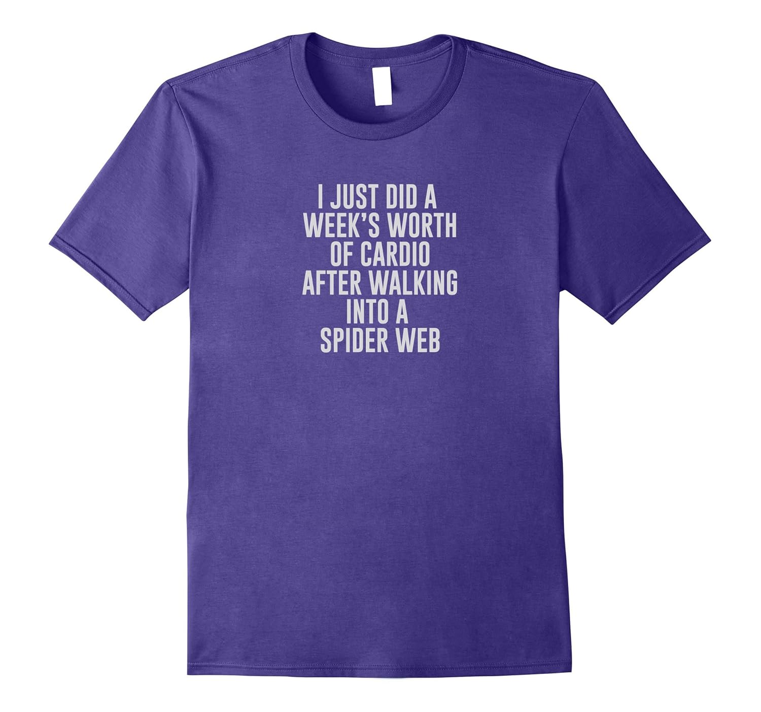 Cardio After Walking Into Spider Web T-Shirt-Rose