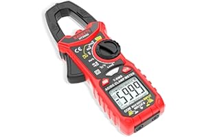 KAIWEETS Digital Clamp Meter T-RMS 6000 Counts, Multimeter Voltage Tester Auto-ranging, Measures Current Voltage Temperature 