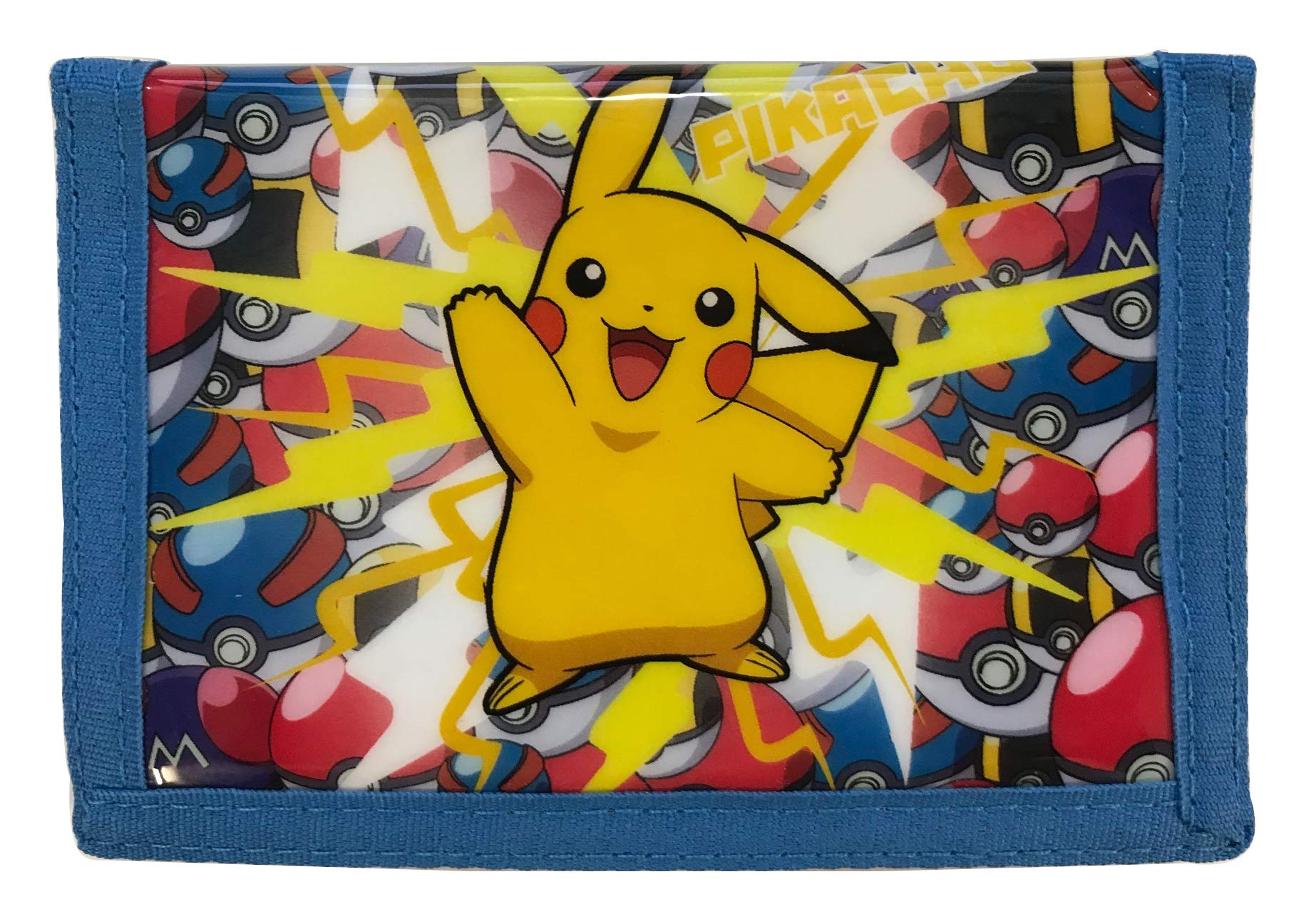 Pikachu Pokemon Lightning Strike! - Coin & Card Tri-Fold Wallet