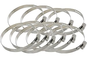 SHOP FOX Steelex D4350 2-1/2-Inch Hose Clamp, 10-Pack