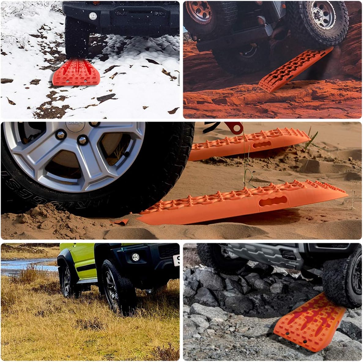 Tire Traction Tool Pink Snow Traction Ladder IKURAM Recovery Boards