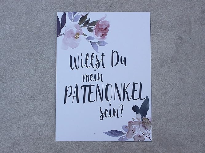 Karte Willst Du mein Patenonkel sein?: Amazon.de: Handmade