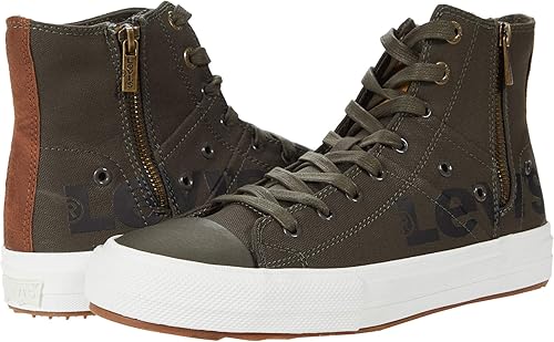 Amazon リーバイス シューズ スニーカー Zip Ex Mid Anti Olive Tan メンズ 並行輸入品 スニーカー