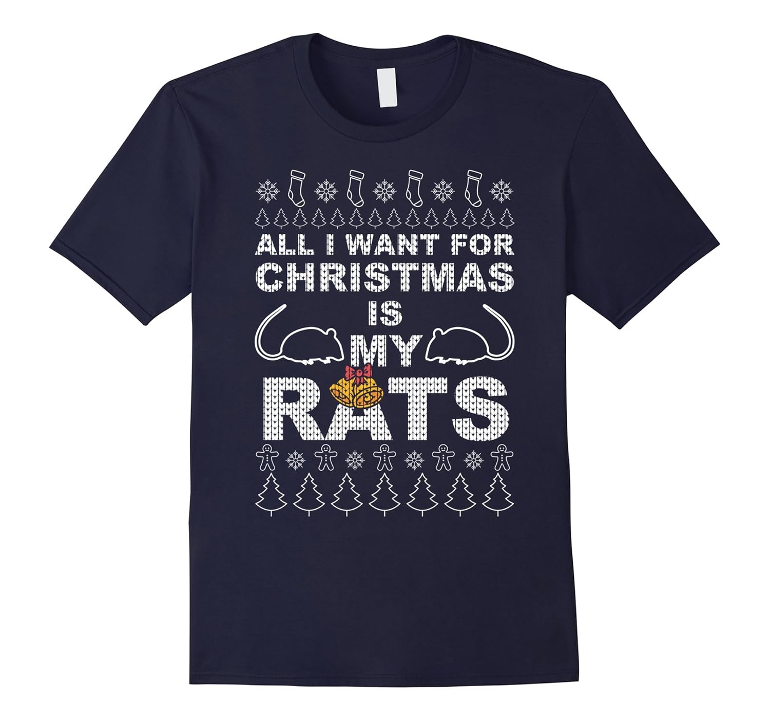 Ugly Sweater ALl I Want For Christmas Is Rats Shirts-ANZ