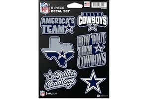 Rico Industries NFL Football 6-Piece Decal Set