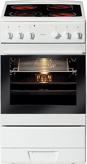 Amica Elektroherd Shc 11153 W Weiss Eek A Glaskeramikkochfeld 6 Heissfunktionen Amazon De Elektro Grossgerate