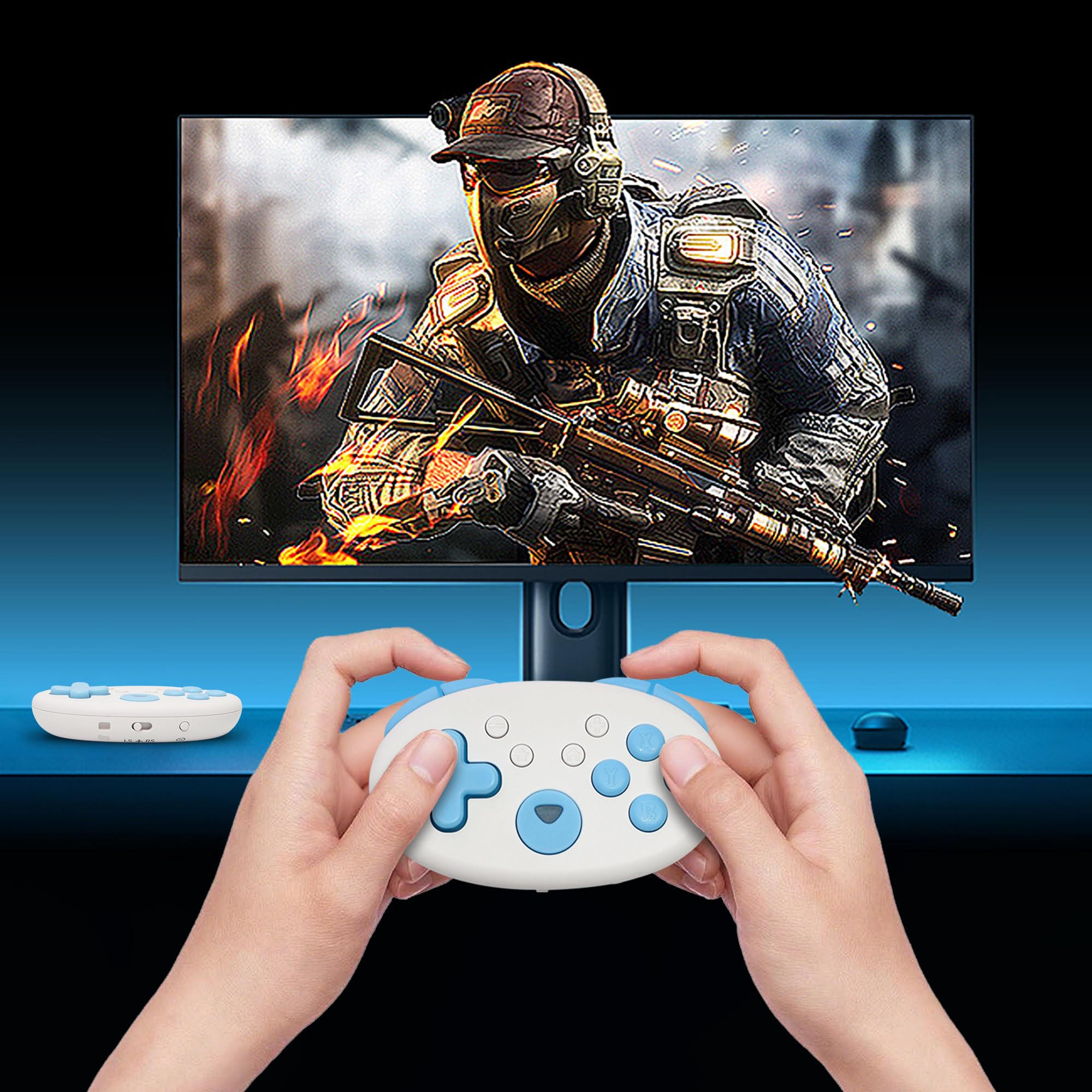 XLX 8Bitdo Micro Bluetooth Gamepad Taschenformat Mini-Controller für Switch, Android 2