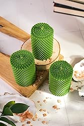 Beeswax Gifts 100% Beeswax Candles Set of 3 Colored