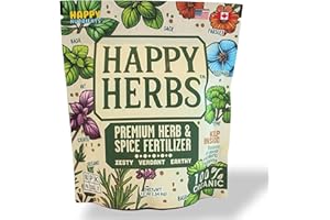 Fertilizer for Herbs Happy Herb Organic Fertilizer – Premium Plant Food for Basil, Mint, Cilantro, Rosemary, Thyme & More – B