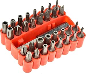 SE 33-Piece Security Bit Set with Magnetic Extension Bit Holder - 7519SD