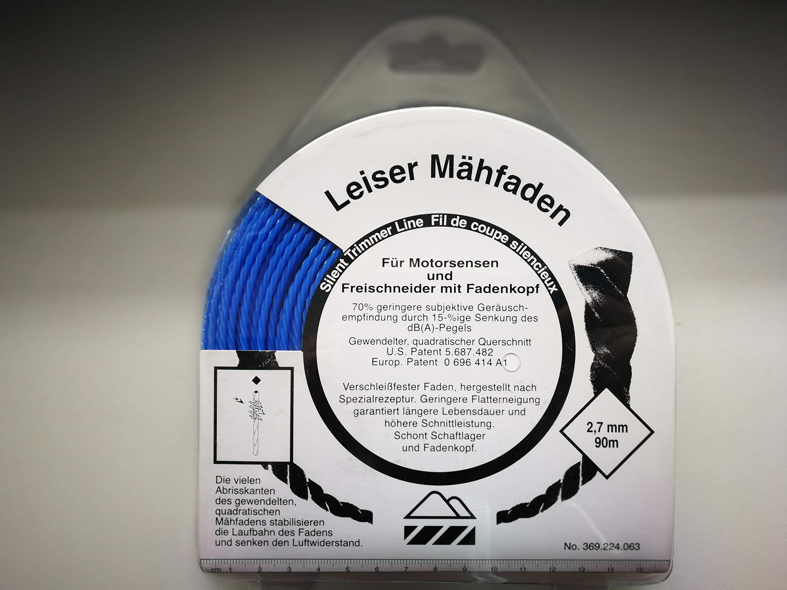 Makita 369224063 2.7 x 90 m "Silent" Nylon Line - Multi-Colour