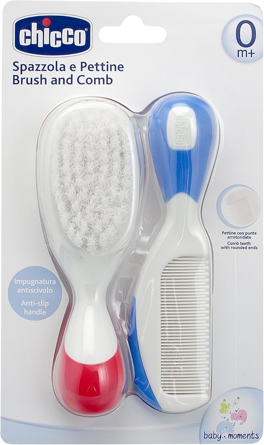 Chicco 5923 Nylon Brush and Comb, multicolored