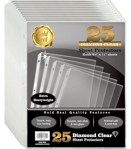 C-Line 50 Protettori Per Pagine Da Album 12x12 Pollici - Top-Loading Per Raccoglitori A 3 Anelli E Post-Bound - Senza PVC