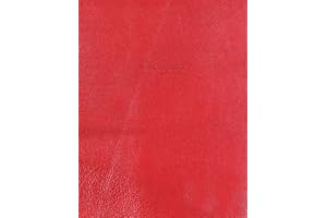 Notebook: Vintage Red Leather Style - Gold Lettering - Softcover | 150 College-ruled Pages | 8.5 x 11 size