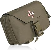 CASONMMAX Rip Away IFAK Trauma Quick Detach Laser Cut MOLLE Medical Pouch