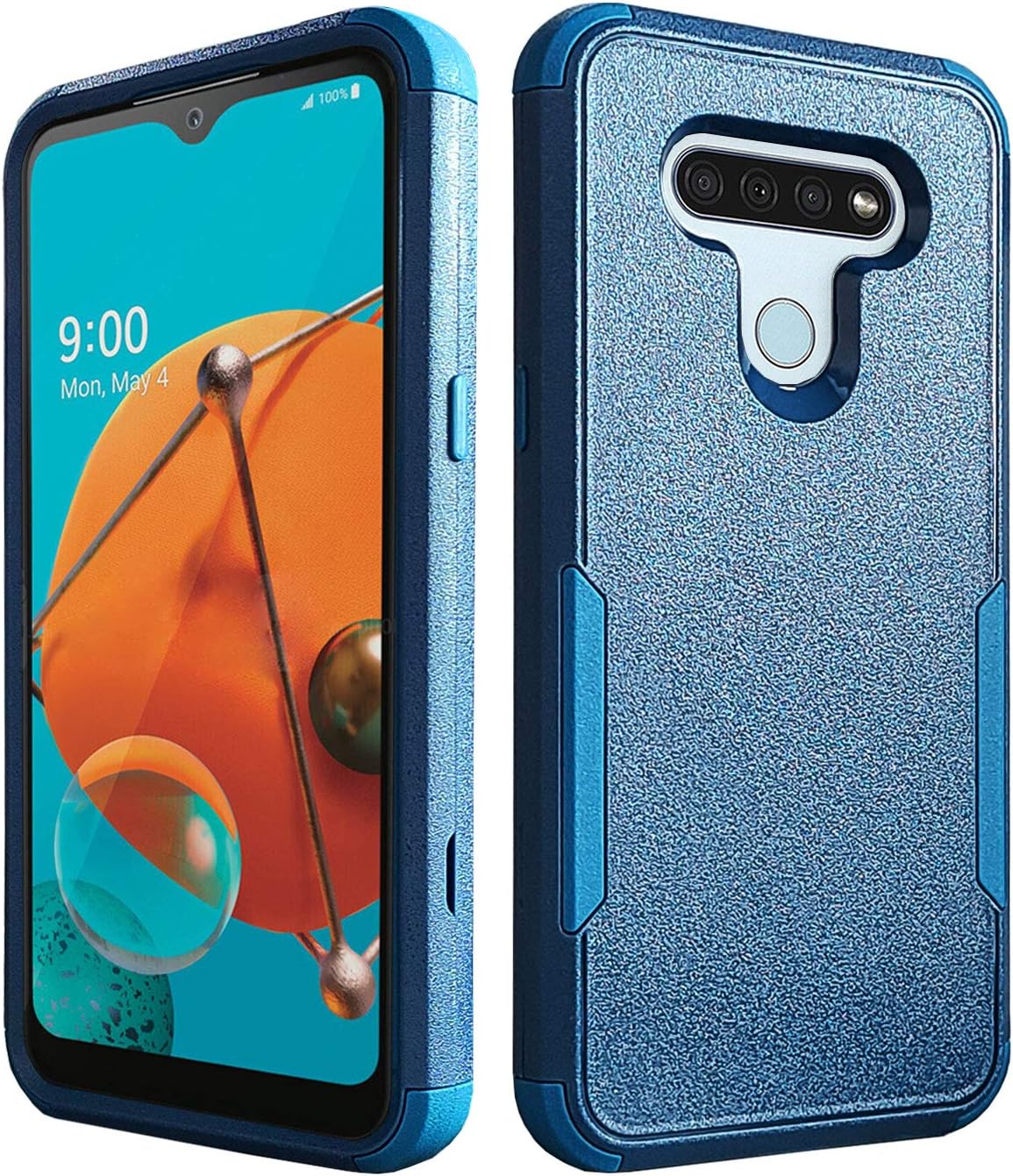 J.west LG Stylo 6 Case,Slim FullBody 3 in 1 Hybrid Hard