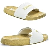 Hurley Naia Comfortable Slip-On Kids Sandals, Cute Girls' Slides for Indoor and Outdoor, Shower Slides for The Beach and Pool