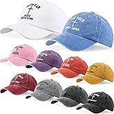 Zoooyawn 10 Pcs Jesus Christian Hats for Men Women Christian Baseball Caps Faith Religious Church Gifts