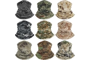 LILLBJORNEN Neck Gaiters for Men Women Cooling Face Cover Sun Protection Face Mask Summer Bandana Balaclava