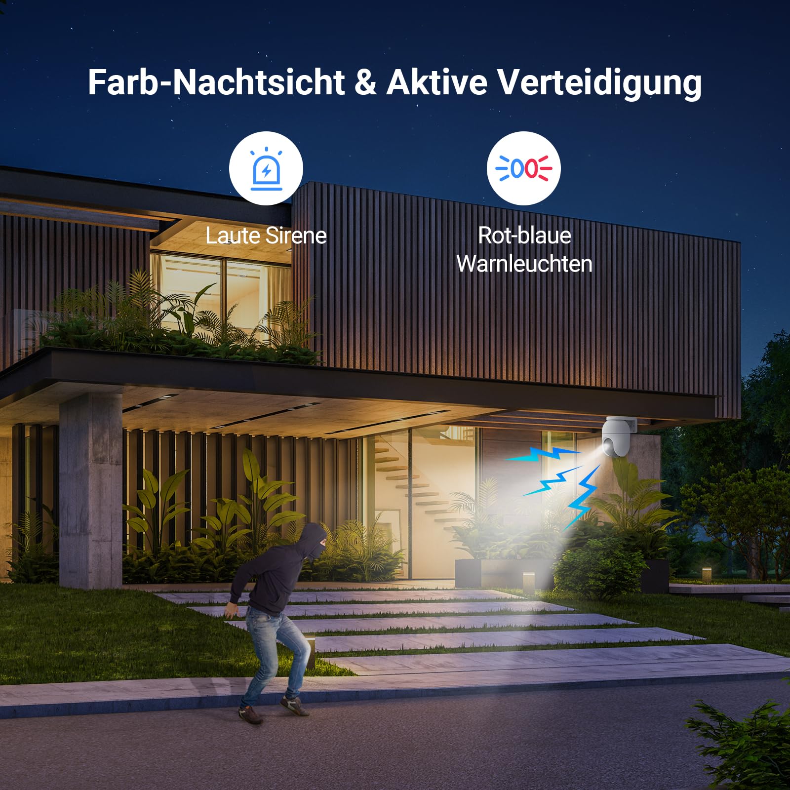 EZVIZ 5MP Pan&Tilt Überwachungskamera Aussen WLAN, 360° PTZ, Personen-/Fahrzeugerkennung, Zwei-Wege-Audio, Automatische Verfolgung, Farbnachtsicht, 2,4/5GHz WLAN 6, Wetterfest, C8c 3K 2er Pack 8