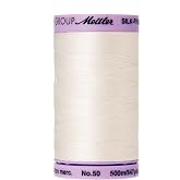 Mettler Silk-Finish Solid Cotton Thread, 547 yd/500m, Candlewick