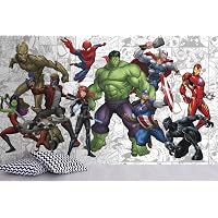 Superman Global Hero Peel & Stick Wall Decals - RoomMates Removable Wall Stickers For Bedroom, Kids Room (36.5" X 17.25")