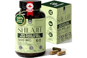 Opti Health Pure Himalayan Shilajit Capsules 500 mg – High Potency Shilajit for Men & Women with 50% Fulvic Acid & 85+ Trace 