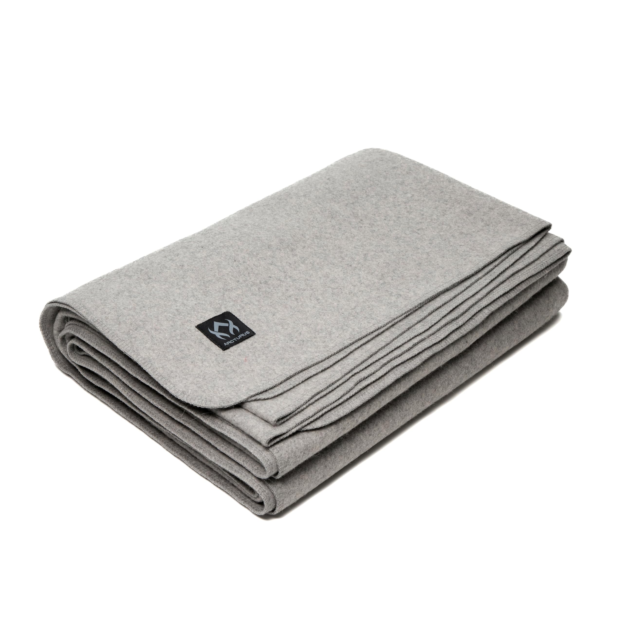 Photo 1 of Arcturus Tahoe Wool Bed Blanket | Soft, Breathable Wool Blanket for Year-Round Comfort - King Size (90"x 108") | Thick, Washable & Warm (Stone Gray)