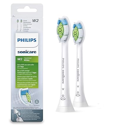 Philips HX6062/10 - Pack con 2 cabezales Optimal White para cepillos Sonicare