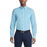 Tommy Hilfiger Men's Regular Fit Non Iron Gingham Dress Shirt - Amazon Exclusive