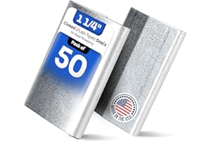 IDL Packaging Closed (Push Type) Seals for 1 1/4" Strap Width Steel Strapping (Pack of 50) - Superior Holding Power - Sturdy Metal Clips for Reliable Securing of Packaging Banding