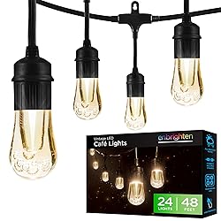 Enbrighten LED Outdoor String Lights 48ft Soft Warm