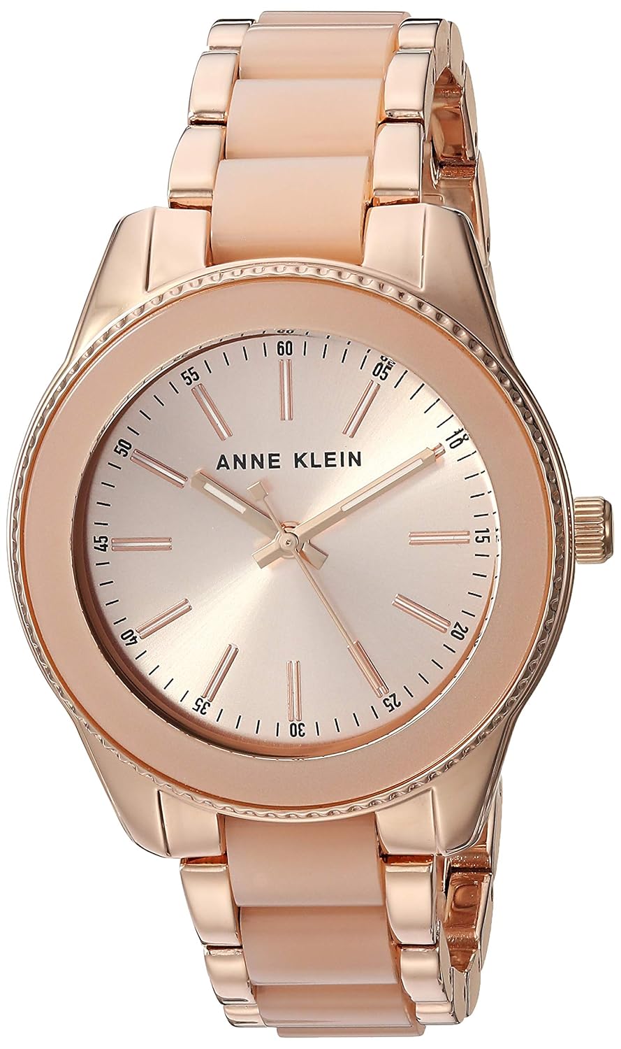 Buy Anne Klein New York Ak/3214Lprg Rose GoldTone and Light Pink Resin