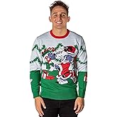 Tom and Jerry Men's Surprise Ugly Sweater Knit Pullover