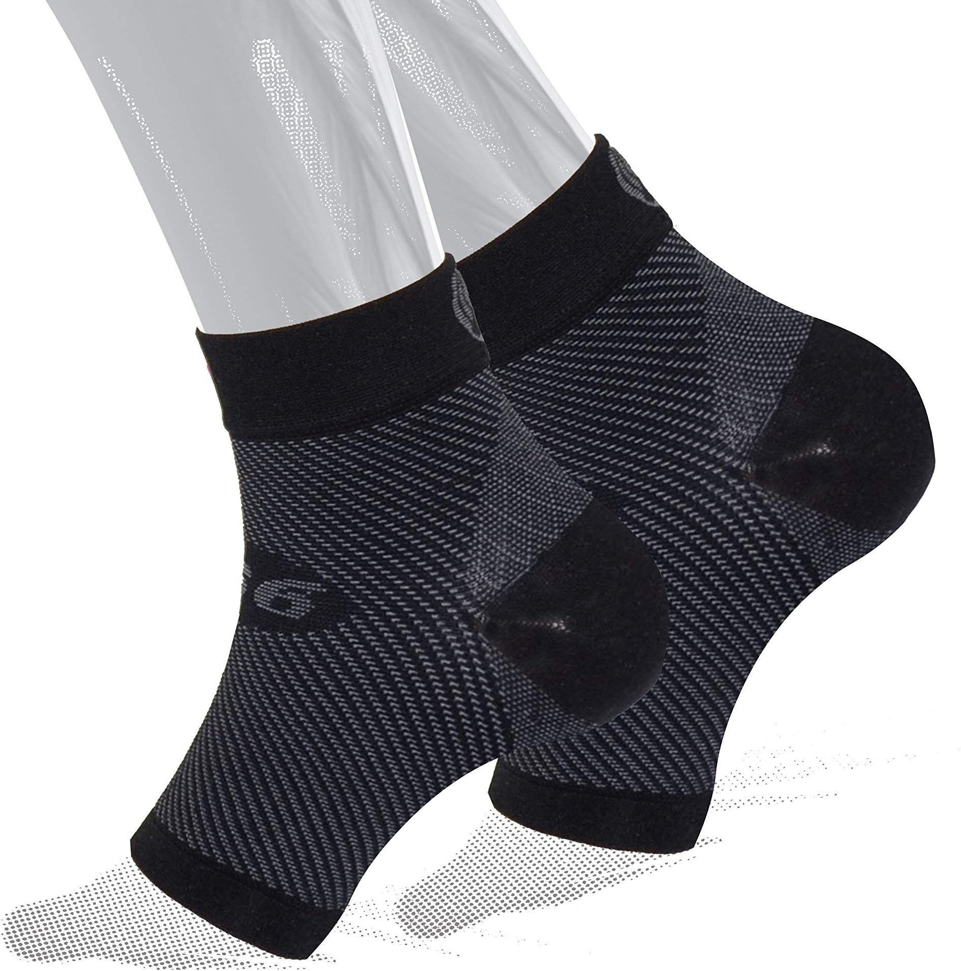 OS1st FS6 Performance Foot Sleeve (Two Sleeves) for Plantar Fasciitis Pain Relief, Heel Pain and Arch Support