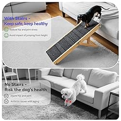 2025 Upgraded Dog Ramp for Couch, Foldable Small