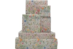 Dtiafu Wildflower Wrapping Paper Vintage Floral Style Gift Wrap Paper Bulk Retro Emobroedery Art Paper for Women Girls Birthday Wedding Baby Shower, 20 X 28 Inch, Folded Flat (6 Sheet Recyclable)