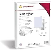 DocuGard Medical Security Papers, 24 lb Bond Weight, 8.5 x 11, Blue, 500/Ream