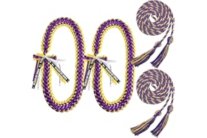 TFTAFAN Graduation Leis and Graduation Honor Cords Class of 2024 Graduation Ribbon Lei Graduation Necklace Braided Necklaces Graduation gift for for Student Graduation Gifts Party Supplies