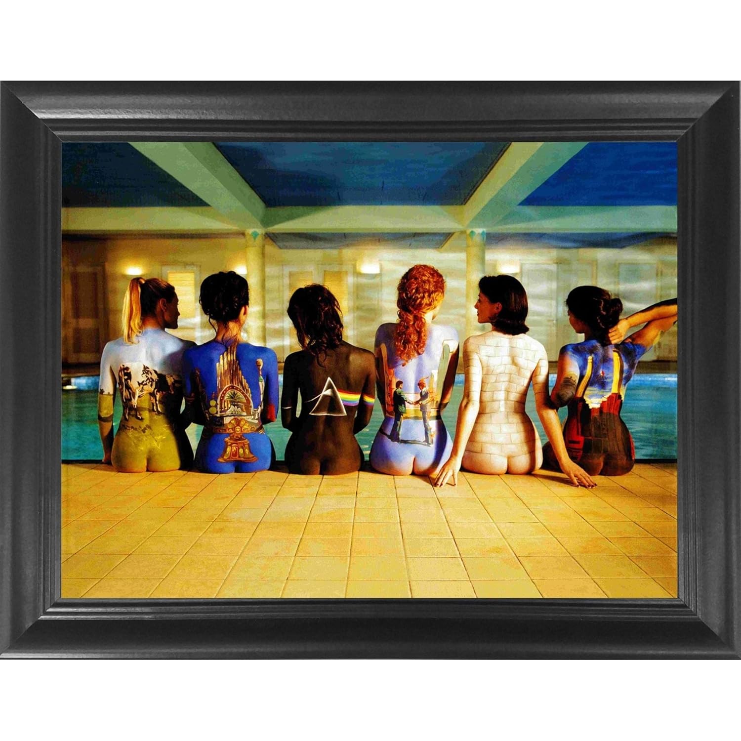Pink Floyd Back Catalogue 3D Poster Wall Art Decor Framed Print | 14.5x18.5 | Lenticular Posters & Pictures | Memorabilia Gifts for Guys & Girls Bedroom | Darkside of the Moon Vinyl Records & Rock Art