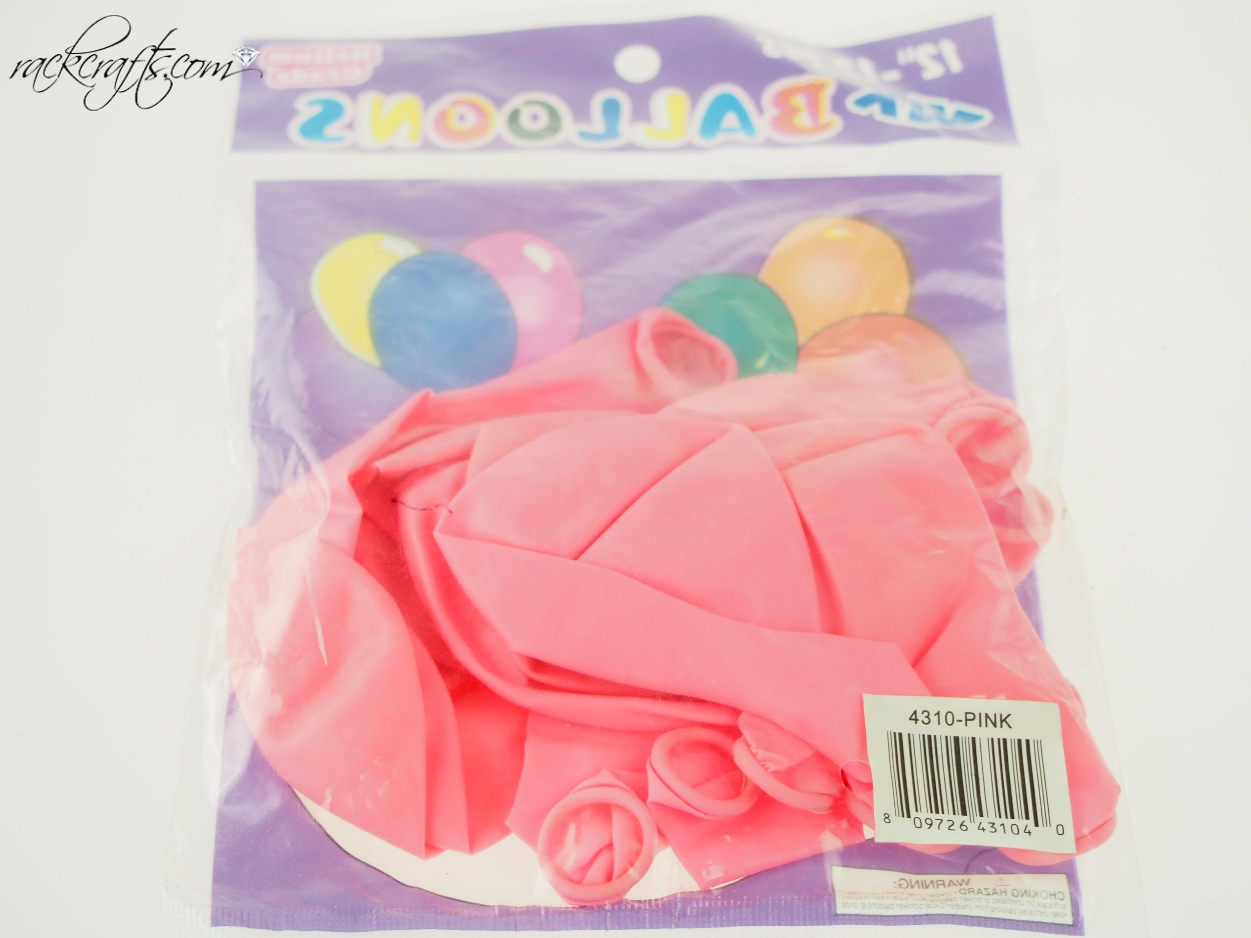 Photo 1 of ***STOCK PHOTO REFERENCE ONLY***rackcrafts.com Latex Party Balloons Bright Colors BULK Heavy Duty PremiumQuality Wedding Helium (Light Pink)