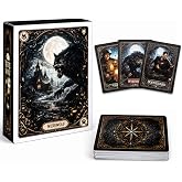 Werewolf Card Game, Social Deduction Game with 18 Roles for 7-16+ Players | 52 Role Cards &amp; 3 Description Cards Gothic Fantasy Artwork Strategy &amp; Bluffing Gameplay Party Game for Groups &amp; Families