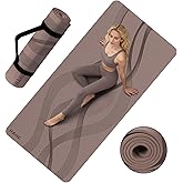 Yoga Mat High Density Exercise Mat, 76"x32"x0.27"Thick Wide & Large Yoga Mat for Women Men, Professional POE Workout Mat for Yoga, Pilates, Fitness & Stretching